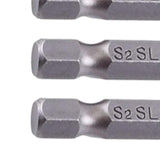 Maxbell 6 Pieces Slotted Tip Screwdrivers Bits Repair Tools Parts Portable Precision SL2