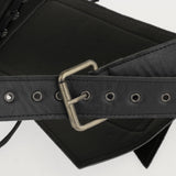 Maxbell Steampunk Waist Bag Pouch Fanny Pack Costume for Fancy Dress Medieval Party Black