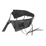 Maxbell Steampunk Waist Bag Pouch Fanny Pack Costume for Fancy Dress Medieval Party Black