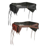 Maxbell Steampunk Waist Bag Pouch Fanny Pack Costume for Fancy Dress Medieval Party Black