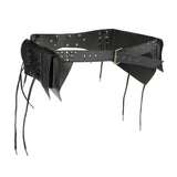 Maxbell Steampunk Waist Bag Pouch Fanny Pack Costume for Fancy Dress Medieval Party Black