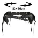 Maxbell Steampunk Waist Bag Pouch Fanny Pack Costume for Fancy Dress Medieval Party Black