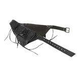 Maxbell Steampunk Waist Bag Pouch Fanny Pack Costume for Fancy Dress Medieval Party Black