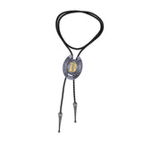 Maxbell Bolo Tie Necklace Letter Pendant Chain Casual for Hoodies Anniversary suits B