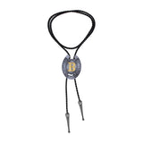 Maxbell Bolo Tie Necklace Letter Pendant Chain Casual for Hoodies Anniversary suits B