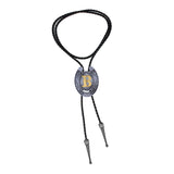Maxbell Bolo Tie Necklace Letter Pendant Chain Casual for Hoodies Anniversary suits B