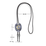 Maxbell Bolo Tie Necklace Letter Pendant Chain Casual for Hoodies Anniversary suits C