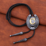 Maxbell Bolo Tie Necklace Letter Pendant Chain Casual for Hoodies Anniversary suits C