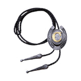Maxbell Bolo Tie Necklace Letter Pendant Chain Casual for Hoodies Anniversary suits C