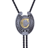 Maxbell Bolo Tie Necklace Letter Pendant Chain Casual for Hoodies Anniversary suits C
