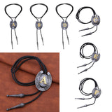 Maxbell Bolo Tie Necklace Letter Pendant Chain Casual for Hoodies Anniversary suits A