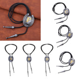 Maxbell Bolo Tie Necklace Letter Pendant Chain Casual for Hoodies Anniversary suits A