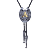 Maxbell Bolo Tie Necklace Letter Pendant Chain Casual for Hoodies Anniversary suits A