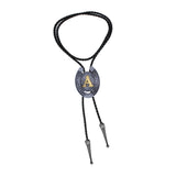 Maxbell Bolo Tie Necklace Letter Pendant Chain Casual for Hoodies Anniversary suits A