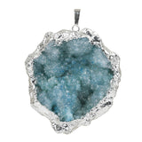 Maxbell Stone Pendants Necklace Accessories for Gift Anniversary Girlfriend Blue