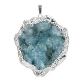 Maxbell Stone Pendants Necklace Accessories for Gift Anniversary Girlfriend Blue