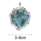 Maxbell Stone Pendants Necklace Accessories for Gift Anniversary Girlfriend Blue