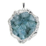 Maxbell Stone Pendants Necklace Accessories for Gift Anniversary Girlfriend Blue