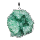 Maxbell Stone Pendants Necklace Accessories for Gift Anniversary Girlfriend Green
