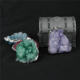 Maxbell Stone Pendants Necklace Accessories for Gift Anniversary Girlfriend Green