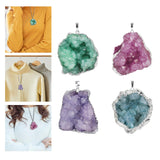 Maxbell Stone Pendants Necklace Accessories for Gift Anniversary Girlfriend Green