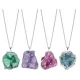 Maxbell Stone Pendants Necklace Accessories for Gift Anniversary Girlfriend Green