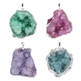 Maxbell Stone Pendants Necklace Accessories for Gift Anniversary Girlfriend Green