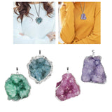 Maxbell Stone Pendants Necklace Accessories for Gift Anniversary Girlfriend Green