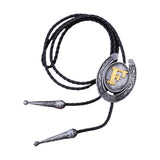 Maxbell Bolo Tie Necklace Letter Pendant Chain Casual for Hoodies Anniversary suits F