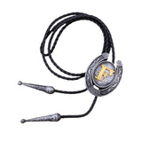 Maxbell Bolo Tie Necklace Letter Pendant Chain Casual for Hoodies Anniversary suits F
