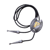 Maxbell Bolo Tie Necklace Letter Pendant Chain Casual for Hoodies Anniversary suits F