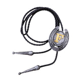 Maxbell Bolo Tie Necklace Letter Pendant Chain Casual for Hoodies Anniversary suits F