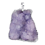 Maxbell Stone Pendants Necklace Accessories for Gift Anniversary Girlfriend Purple