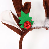 Maxbell Christmas Deer Antlers Headband Deer Antler Ears Hair Band for Party Favors Deep Brown