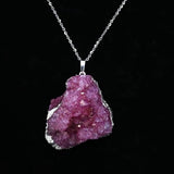 Maxbell Stone Pendants Necklace Accessories for Gift Anniversary Girlfriend Red