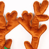 Maxbell Christmas Deer Antlers Headband Deer Antler Ears Hair Band for Party Favors Turmeric