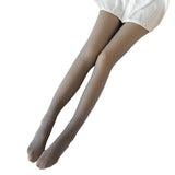 Maxbell Womens Winter Fleece Tights Fake Translucent Pantyhose Thickened Stockings