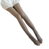 Maxbell Womens Winter Fleece Tights Fake Translucent Pantyhose Thickened Stockings