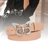 Maxbell Fashion Butterfly Buckle Belt Waistband for Costume Accessories Jeans Women Pink