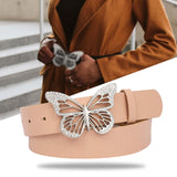 Maxbell Fashion Butterfly Buckle Belt Waistband for Costume Accessories Jeans Women Pink