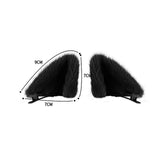 Maxbell 1 Pair Cosplay Plush Cat Ear Hair Clips for Photo Props Party Dress up Black