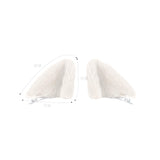 Maxbell 1 Pair Cosplay Plush Cat Ear Hair Clips for Photo Props Party Dress up White