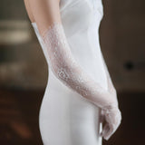 Maxbell Bridal Gloves Women Long Elbow Gloves for Wedding Evening Party Fancy Dress