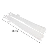 Maxbell Bridal Gloves Women Long Elbow Gloves for Wedding Evening Party Fancy Dress