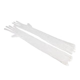 Maxbell Bridal Gloves Women Long Elbow Gloves for Wedding Evening Party Fancy Dress