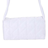 Maxbell Women Bag Shoulder Tote Padded Classic Lightweight for Dating Shopping White