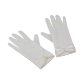 Maxbell Wrist Length Gloves Bride Dress Gloves Short Satin Gloves 2x for Concert