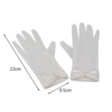 Maxbell Wrist Length Gloves Bride Dress Gloves Short Satin Gloves 2x for Concert