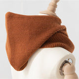 Maxbell Warm Winter Hats Ski Neck Warmer Cap Outdoor Sports Knitted Hooded Scarf Caramel