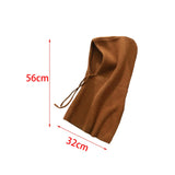 Maxbell Warm Winter Hats Ski Neck Warmer Cap Outdoor Sports Knitted Hooded Scarf Caramel